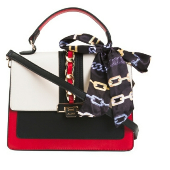 Aldo color block scarf satchel - Picture 2 of 4